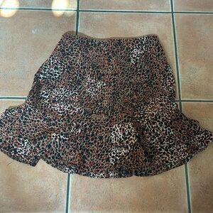 Leopard Print Skirt